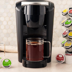 Twinings K-Cups on a shelf ready for convenient morning rituals