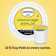 Steaming cup reveals lemon and ginger notes from Twinings for a comforting pick-me-up