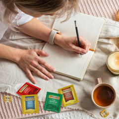 Twinings pour hot cup of black tea with aroma
