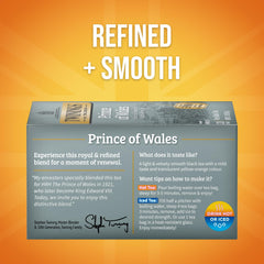Twinings Prince of Wales tea bags individually wrapped for on-the-go freshness.
