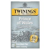 Twinings Prince of Wales tea box and bags show a classic blend for a refined daily ritual.
