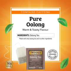 Brewing Twinings Pure Oolong Tea in a cup with inviting steam.