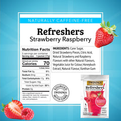 Twinings real strawberry bits add texture and flavor.