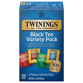 Twinings variety pack box showing four black teas for versatile mornings