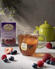 Twinings Wild Berries blends berries and apple pieces for a fruity depth in every cup.