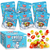Twinkle Bites freeze-dried candy display bag shows crisp texture, ideal for party favors.