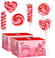 Twinkle Bites valentines heart lollipops ideal for party favors and celebrations