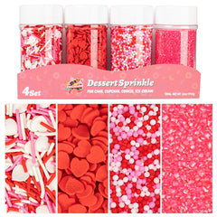 Twisweet heart sprinkles 12oz pack for festive decorating on cakes and cupcakes