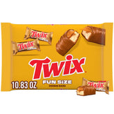 Twix Fun Size bag front view, ideal for party snacks.