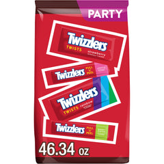 Twizzlers bulk party pack 46oz front view, ideal for gatherings and movie nights.
