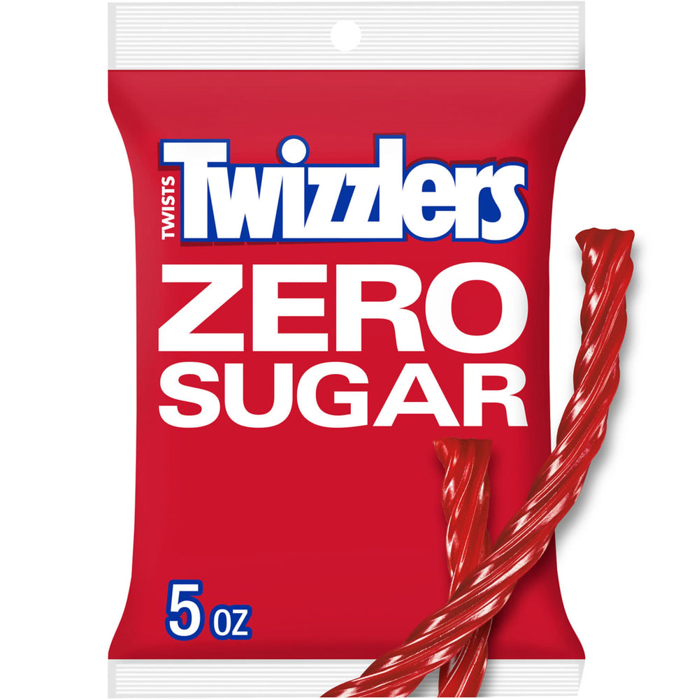 Twizzlers Zero Sugar Twists Strawberry bag—vibrant flavor perfect for movie nights with friends
