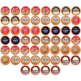 Two Rivers Coffee dessert pods sampler box for quick mornings.