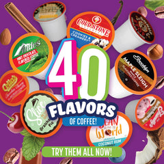 Two Rivers Coffee pumpkin spice pod for Keurig—cozy autumn aroma for a relaxing break.