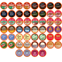 Two Rivers Coffee sampler box front, ideal for exploring new flavors at home