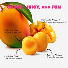 TwoFourSix Mango Gummy texture-chewy highlights soft bite.