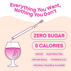 Twyst glass with sparkling water ready-to-mix for a low-calorie drink.