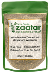Tyme Foods Zaatar leaves close-up, highlighting authentic flavor for everyday cooking.