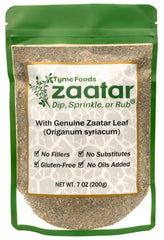 Tyme Foods Zaatar leaves close-up, highlighting authentic flavor for everyday cooking.