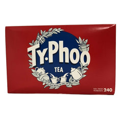 Typhoo Black Tea pack of 240 teabags for everyday brews.