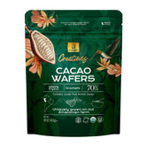 U Organic Dark Chocolate Melting Wafers in packaging, ideal for assured quality and easy storage.