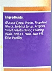 Ube Butterfly paste pour close-up demonstrates easy drizzle for batters