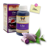 Ube Butterfly Ube flavor paste in a jar enhances bread and dessert colors