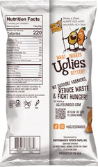 UGLIES Sweet Potato chips close-up showing crisp texture and wholesome bite.