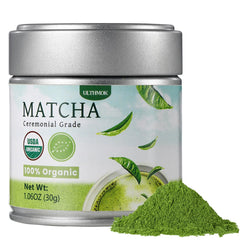 ULTHMOK ceremonial-grade matcha tin for premium ritual preparation.