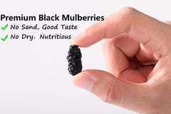 ULTHMOK large plump dried mulberries, chewy texture and color