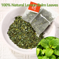 ULTHMOK lemon balm tea steeping captures gentle aroma for relaxation