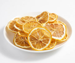 ULTHMOK dried lemon slices sun-dried process, ready to flavor beverages.