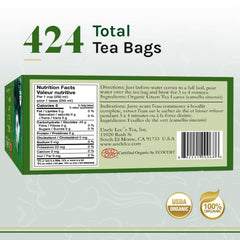 Uncle Lee's Organic Green Tea Bags teabags—convenient daily brew.