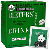 Uncle Lee's Tea Body Slim Dieter Tea cup steaming with caffeine-free lemon flavor