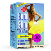 Uncle Lee's Tea Body Slim Tea box showing caffeine-free herbal blend with lemon zest.