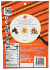 Undercover Quinoa Crisps dark chocolate pumpkin spice close-up reveals rich texture and flavor.