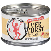 Underwood Liverwurst Spread packaging viewed, convenient for on-the-go snacking.