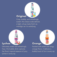 UNHA'S Ramune Original flavor bottle, refreshing and nostalgic.