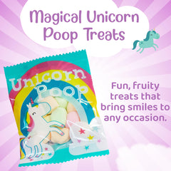 Rainbow Unicorn Poop Candy varieties for unicorn-themed celebrations by Unicornucopia.