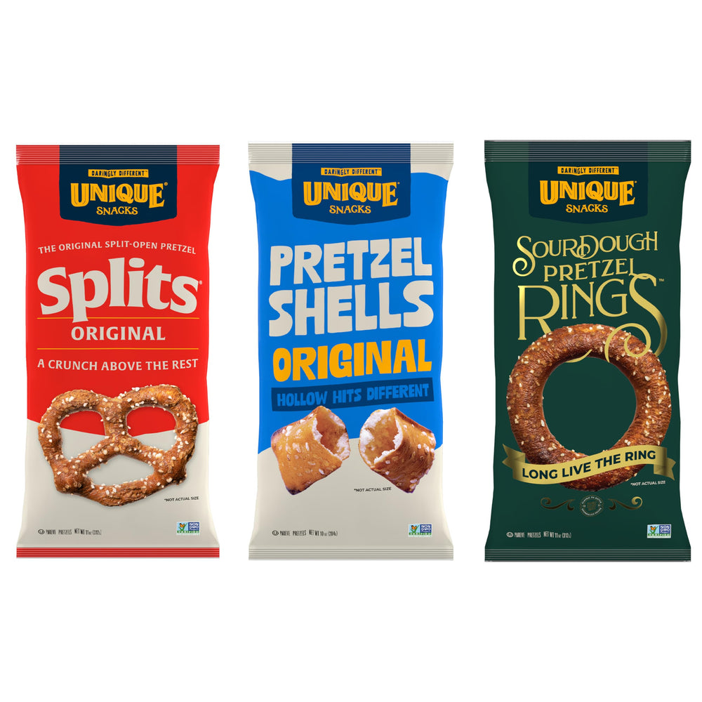 Unique Snacks Original Splits Pretzels: crisp, ready-to-snack for quick moments