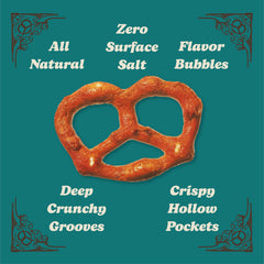 Unique Snacks Unsalted Splits Pretzels baked in small batches for homemade-style bite