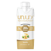 Unjury Vanilla RTD bottle pour for convenient on-the-go protein