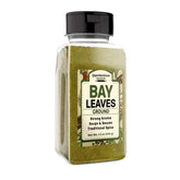 Unpretentious Ground Bay Leaves bottle ready for savory rubs and broths.