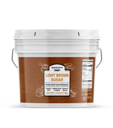 Unpretentious light brown sugar crystals close-up for baking flavor and texture.