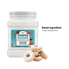 Unpretentious powdered sugar dusted over cookies for a delicate finish.