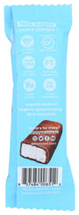 UNREAL choc bar dark coconut bar unwrapped shows texture for a satisfying bite