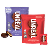 UNREAL Cups dark chocolate peanut butter cup on-the-go snack.