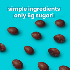 UNREAL close-up reveals chocolate texture for a satisfying snack.