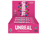 UNREAL Milk Chocolate Gems pack front with 12 snack packs for on-the-go.