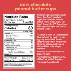 UNREAL dark chocolate peanut gems close-up, crunchy peanut bits with rich cocoa.