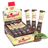 Untapped coffee-infused maple syrup packet front view for on-the-go energy during workouts.